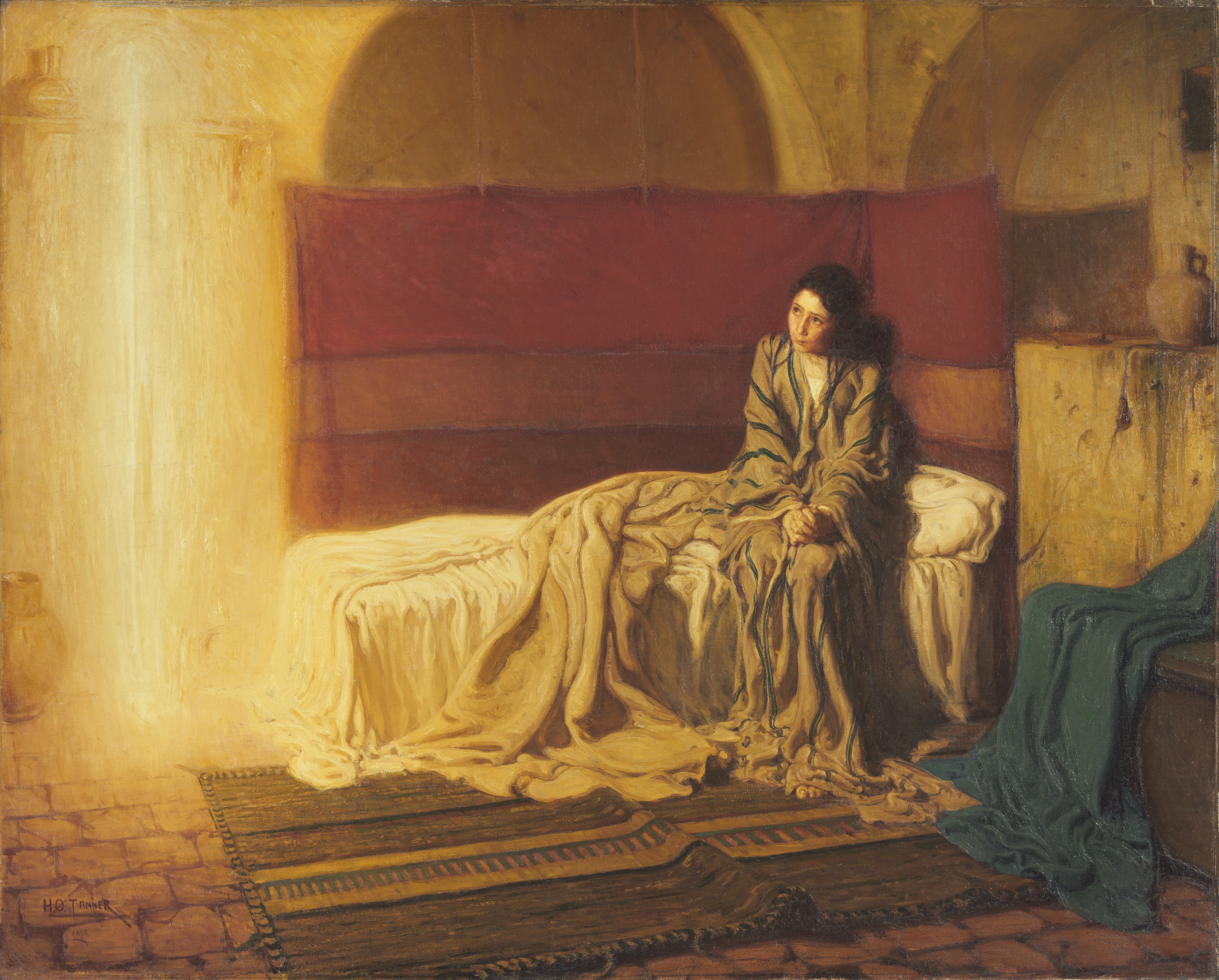 The Annunciation, 1898, Henry Ossawa Tanner, American (Philadelphia Museum of Art, Purchased with the W. P. Wilstach Fund, 1899)
