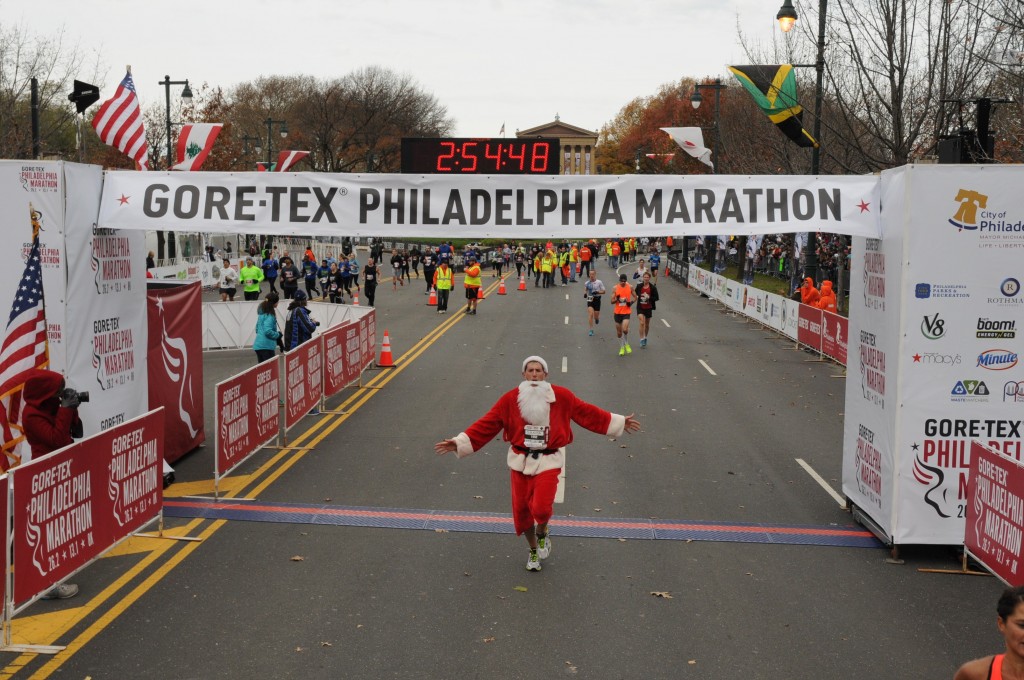 Philly Marathon finish line 2