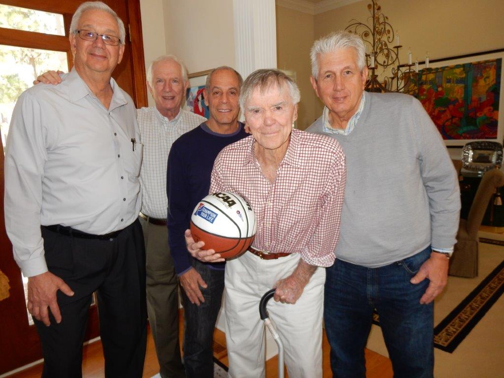 From left to right, John Hellings, Charly Fitzgerald, Jeff Neuman, Jack McCloskey and Stan Pawlak.