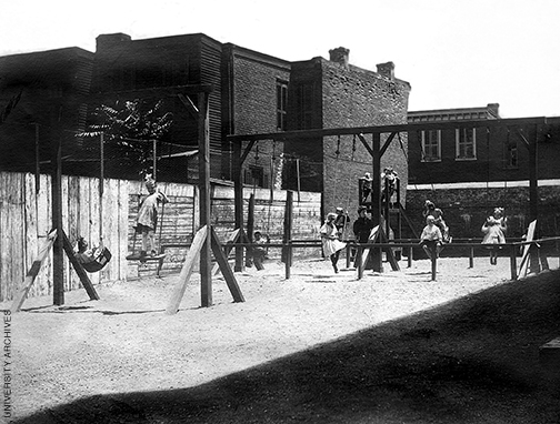 Settlement house playground.
