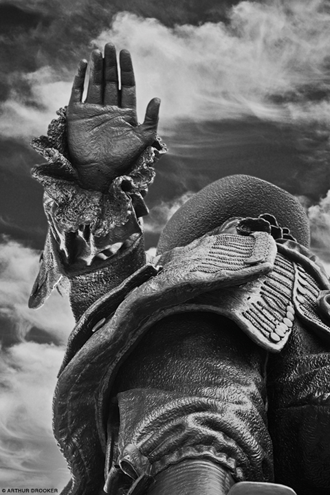 William Penn statue atop Philadelphia City Hall. Photo by Arthur Drooker.