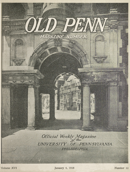 Cover of Old Penn, Vol XVI, No 13