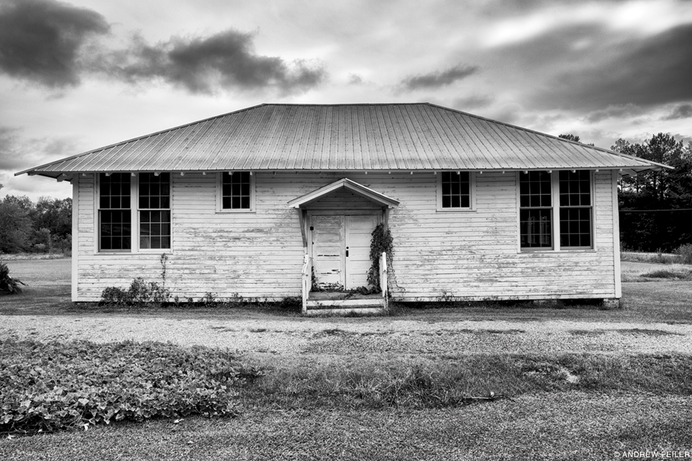 Exterior of Emory School, Hale County, Alabama