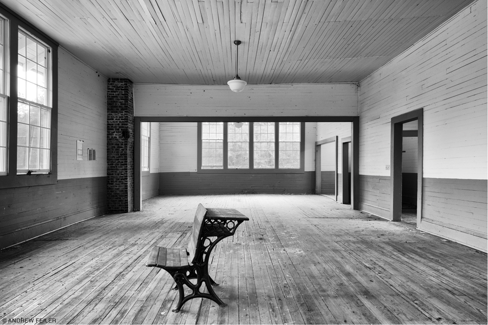 Interior photo of Emory School, Hale County, Alabama