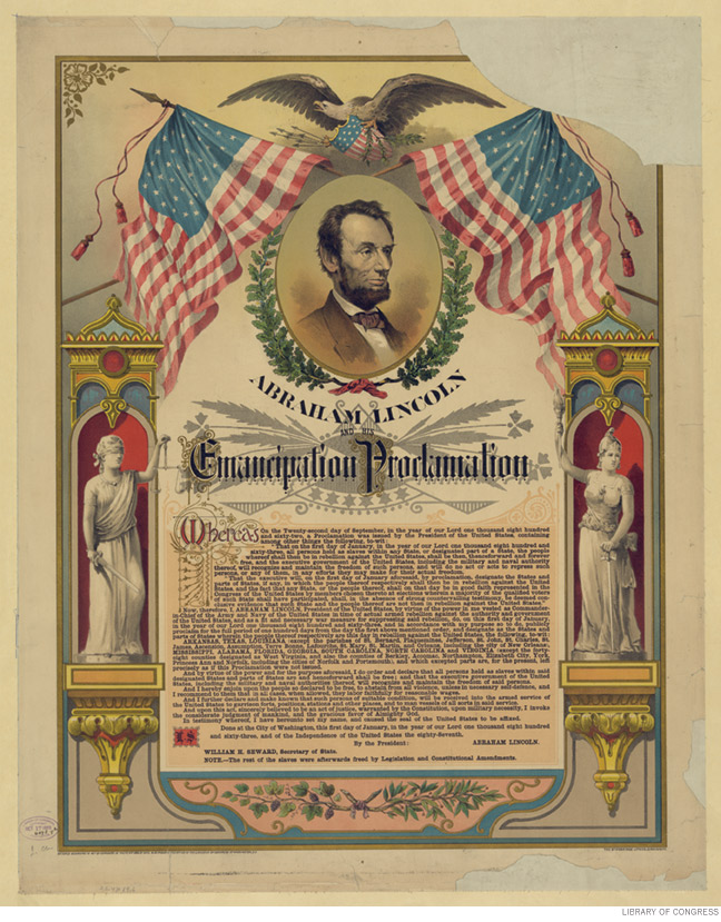 Reproduction of Abraham Lincoln’s Emancipation Proclamation