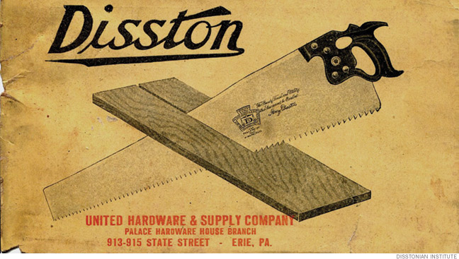 Cover of a 1914 Disston brochure. 