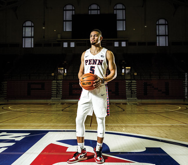 Photo of Jelani Williams in the Palestra