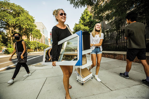 Photo from move-in at Penn's Quad.