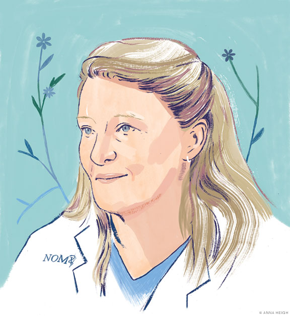 Illustrated portrait of Carrie Jurney