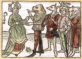 Illustration from 15th-century German translation of Boccaccio’s De claris mulieribus